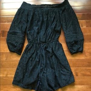 navy blue romper